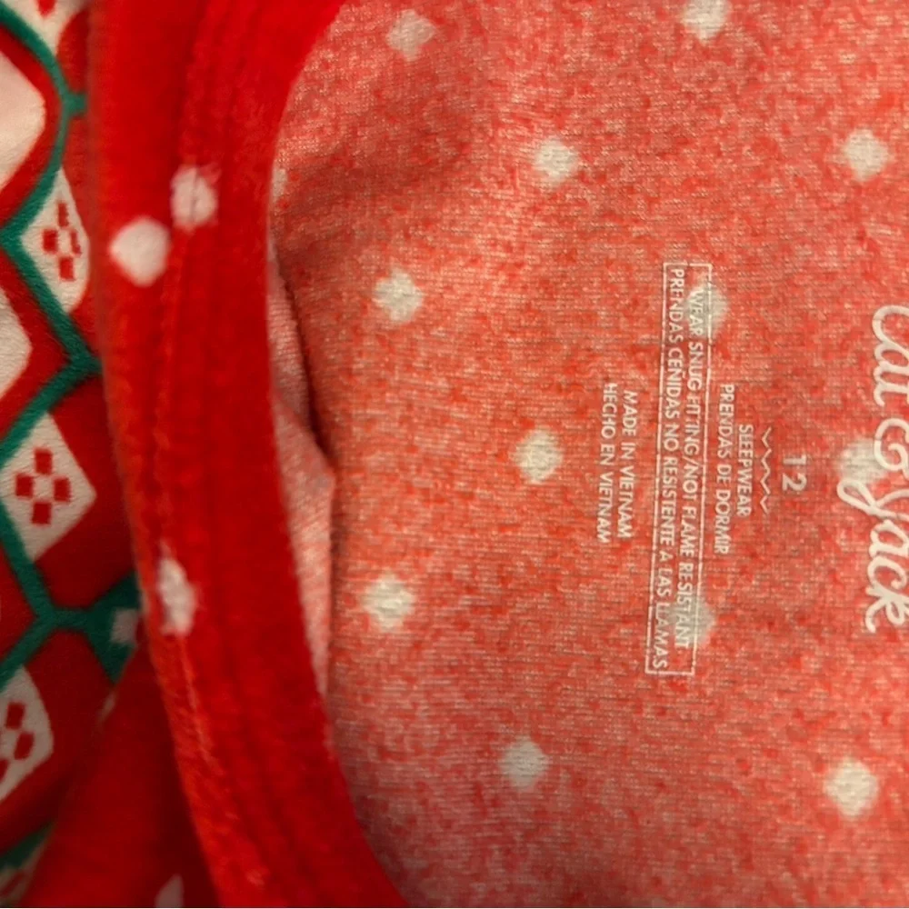 Cat & Jack Kids Pajama Set - Red, Green, and Black